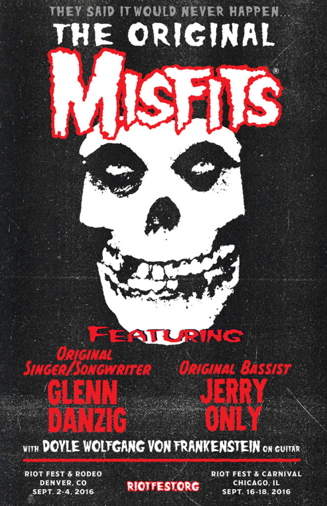 Misfits Riot Fest Poster